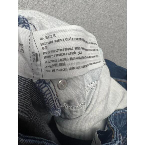 Abercrombie & Fitch The 90s Relaxed DenimJeans High Rise Wide Cuff Ankle 31/12R - Picture 8 of 11